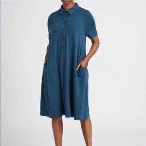 Nancy Liquid Jersey Polo Dress (L) 22/24